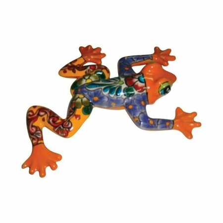 RICKI&APOSS RUGS APD004080 8 in. Talavera Wall Frog, 4PK RI2512497